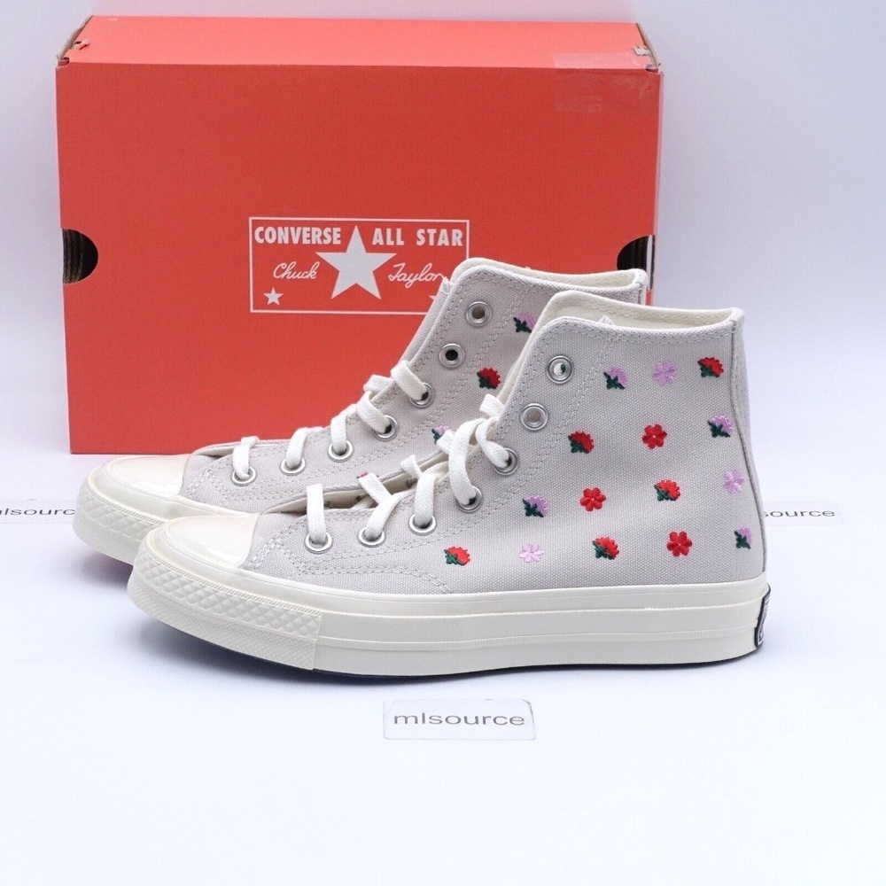 NEW Converse Chuck 70 Hi Sneakers A02201C Desert Sand/Egret/Grey